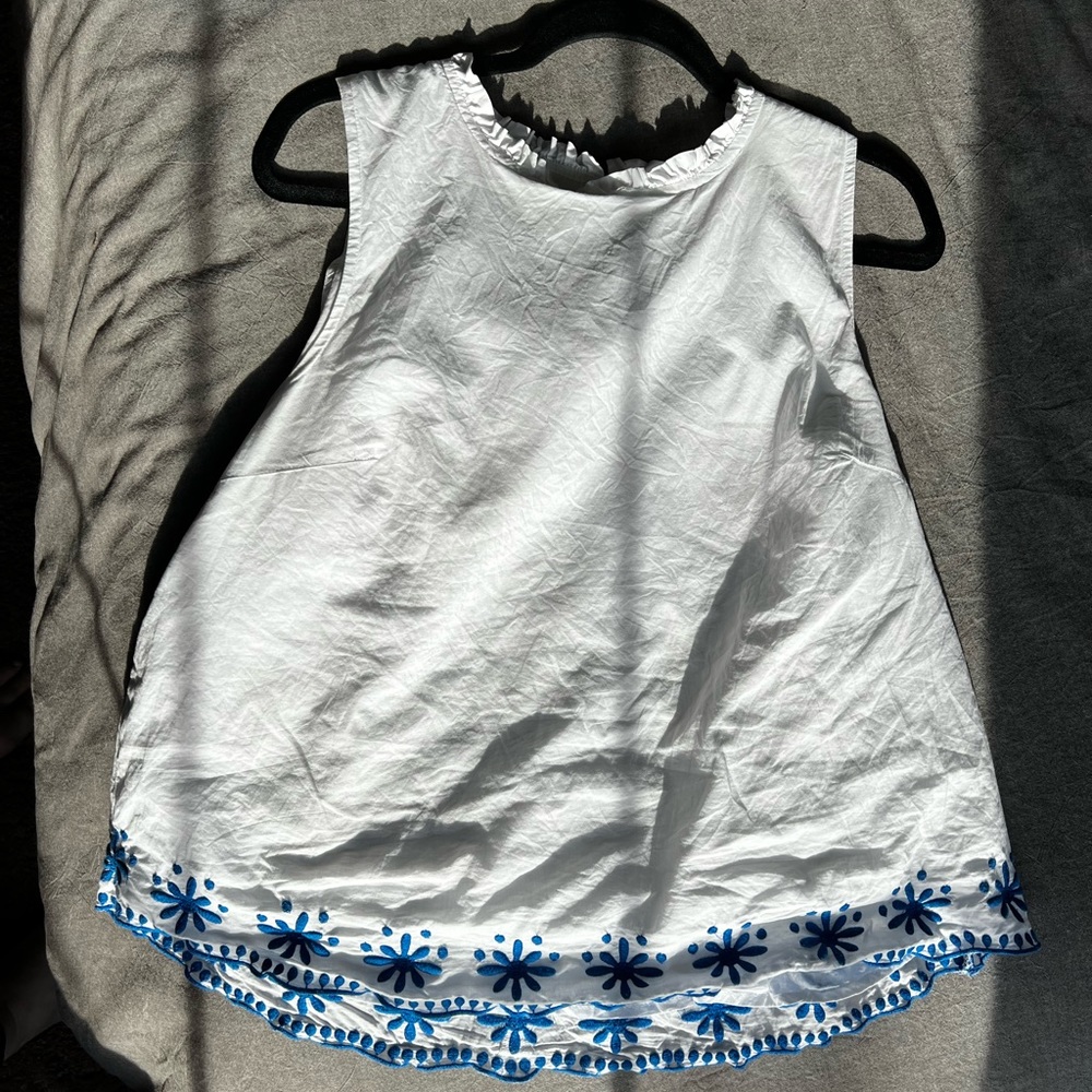 J Crew High neck white shirt